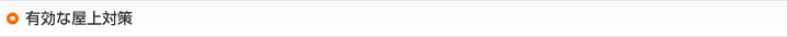 有効な屋上対策